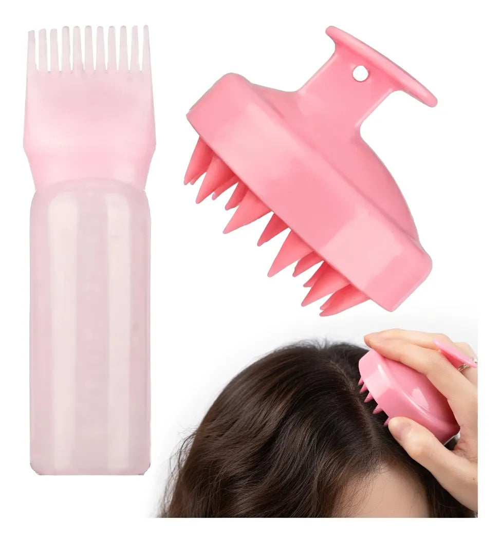 ✨💆♀️ Pack Masajeador de Cuero Cabelludo + Aplicador de Tintas y Cremas 💆♀️✨