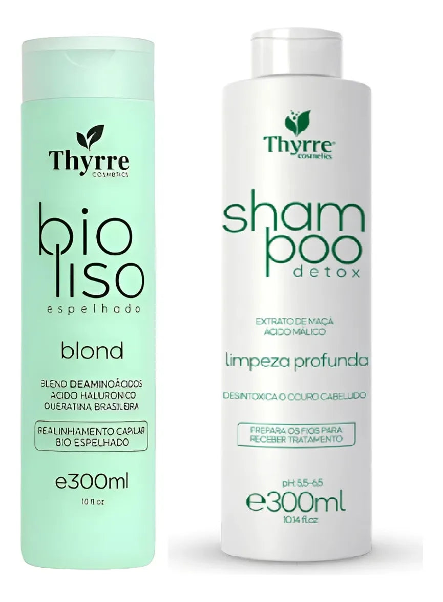 ✨ COMBO ALISADO PERFECTO – Bioliso Blond 300ml + Shampoo Detox 300ml ✨