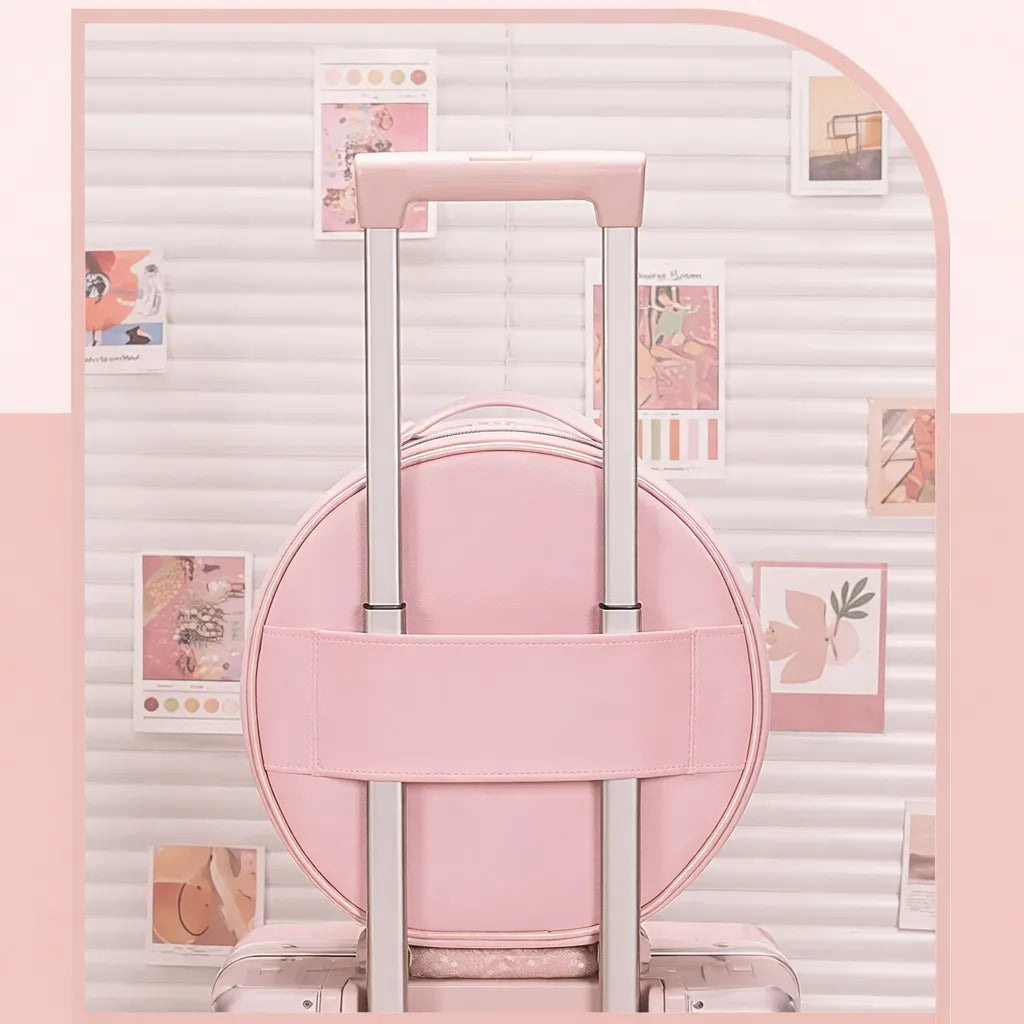 ✨🪞 Neceser de Viaje con Espejo LED – Porta Maquillaje con Manija ✨🪞