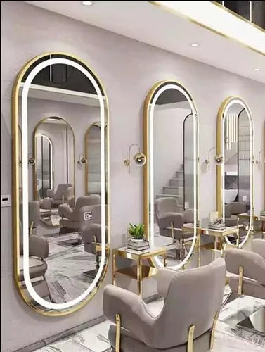 ✨ Espejo de Barbería Moderno – Estilo Europeo con Luz