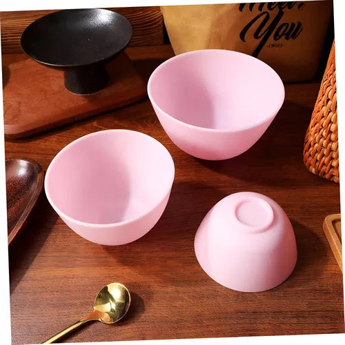 🥣 Set de 3 Bowls de Silicona – Mezcla mascarillas y cremas fácilmente