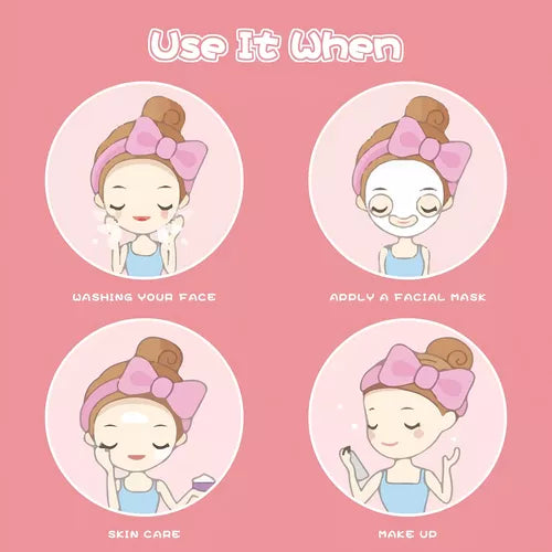 🎀 Vincha Para Maquillaje y Skincare - Suave y Ajustable
