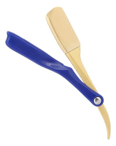 🪒 Navaja Plegable Profesional – Soporte para Cuchilla de Afeitar Facial