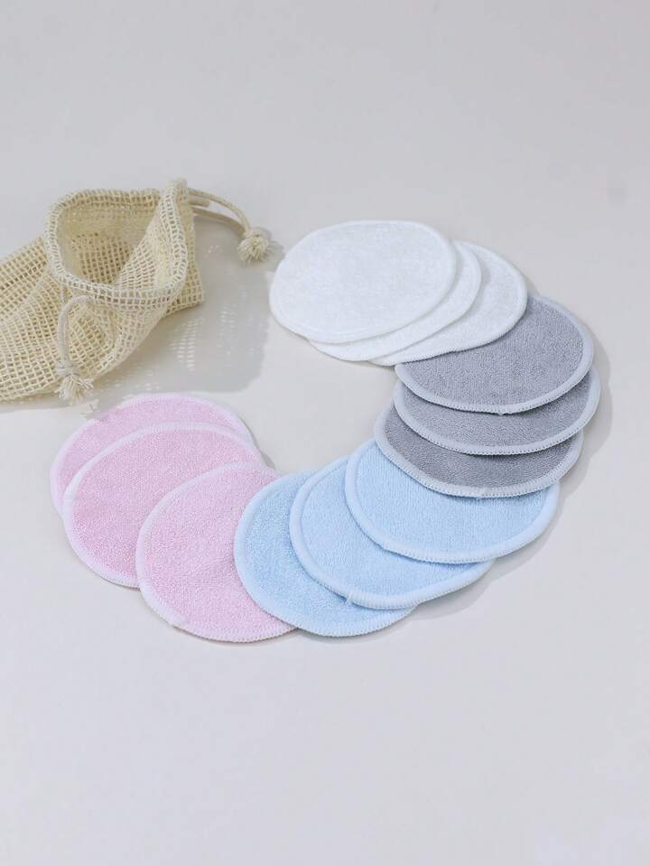 🌸 x5 Discos Pads  Reutilizables de Bambú – Limpieza Suave y Natural