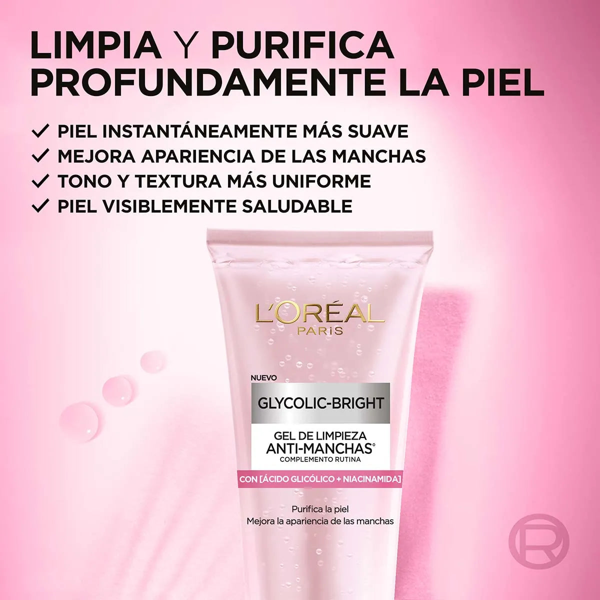 💖 Gel de Limpieza Anti-Manchas - Ácido Glicólico + Niacinamida