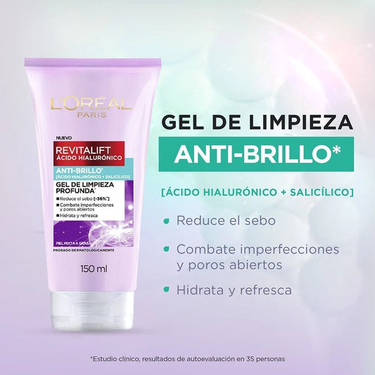 🌿 Gel de Limpieza Facial - Anti-Brillo y Anti-Imperfecciones