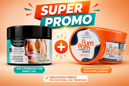 🔥🍑 COMBO DÚO REDUCTOR + BUM BUM – Reduce, Reafirma y Alisa 🍑🔥