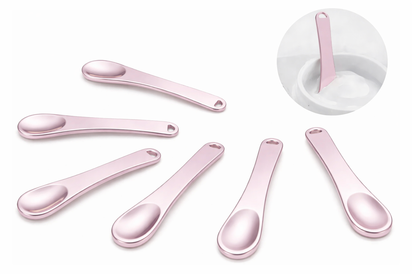 ✨🥄 Cuchara Cosmética de Acero Inoxidable – Ideal para Cremas y Cosméticos ✨🥄