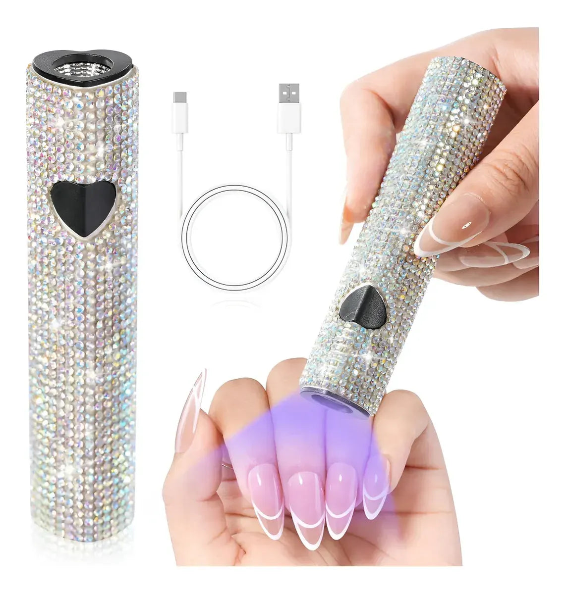 💅✨ Lámpara UV Portátil para Uñas Gel – Secado Rápido Recargable ✨💅