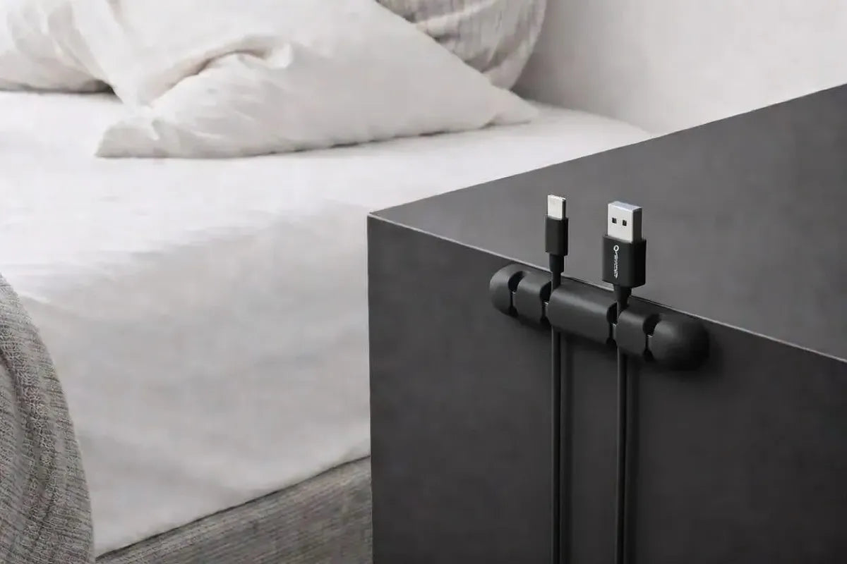 🔌✨ Organizador de Cables de Silicona con Adhesivo ✨🔌