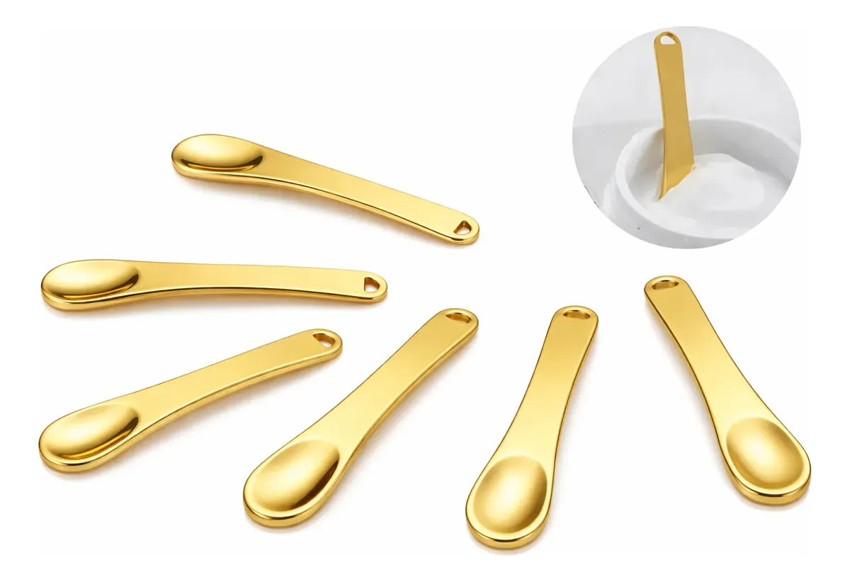 ✨🥄 Cuchara Cosmética de Acero Inoxidable – Ideal para Cremas y Cosméticos ✨🥄