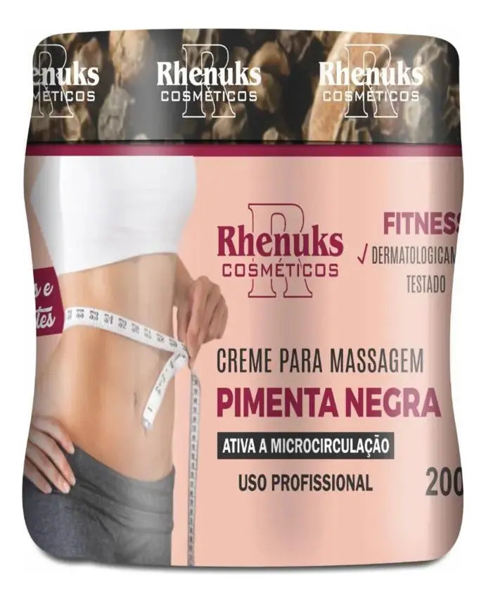 🩷 Crema de Masaje con Pimienta Negra 200 g