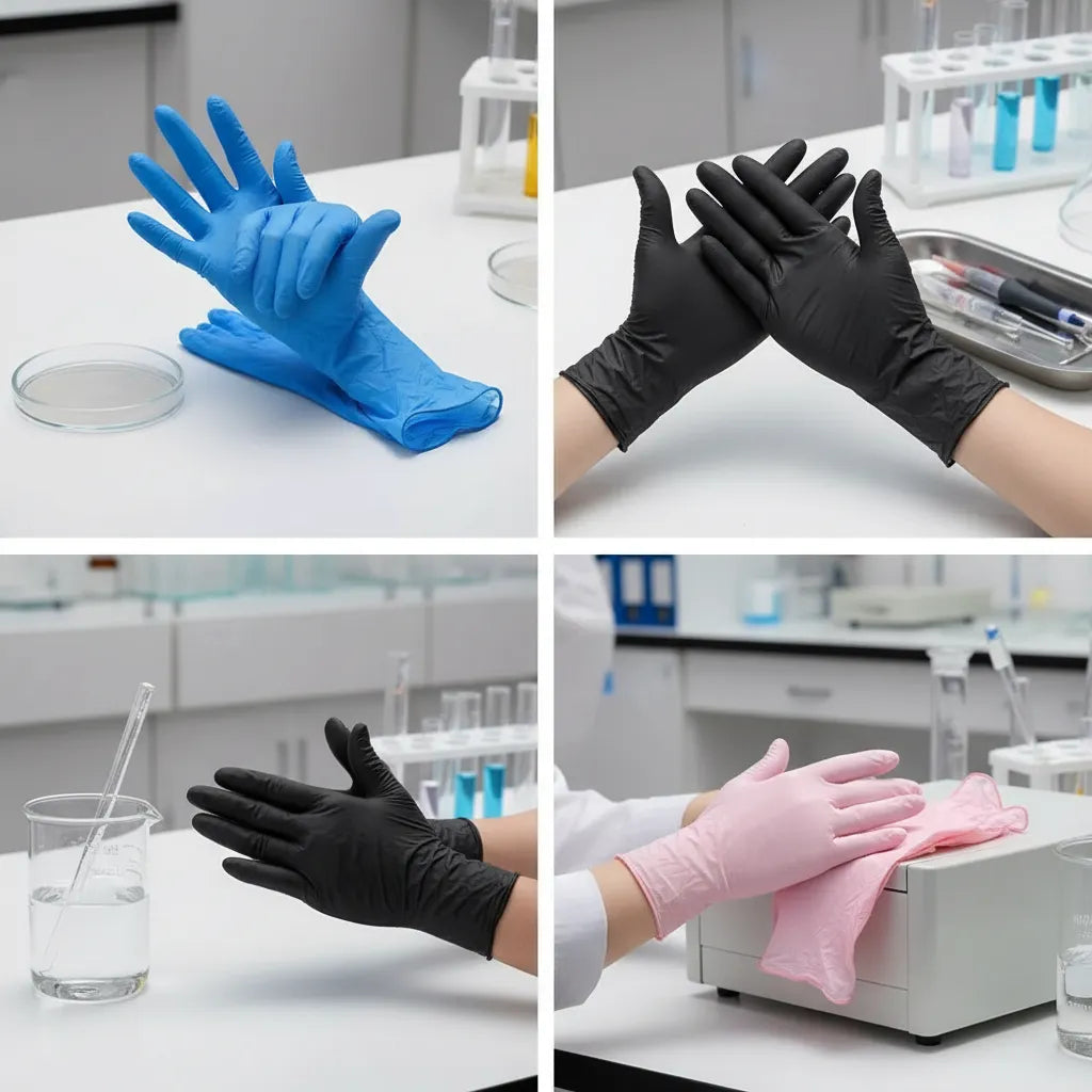 ✨ Guantes de Nitrilo Premium Sin Polvo – Caja x 100 Unidades ✨