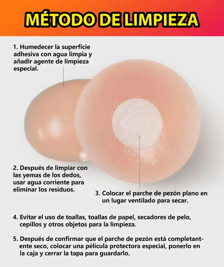 ✨👗 Pezoneras Adhesivas de Silicona Reutilizables – Pack 12 Unidades 👗✨