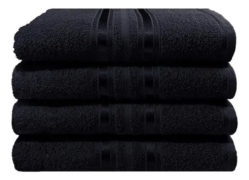🖤✨ Toalla Premium Negra 100% Algodón – Suavidad y Máxima Absorción ✨🖤