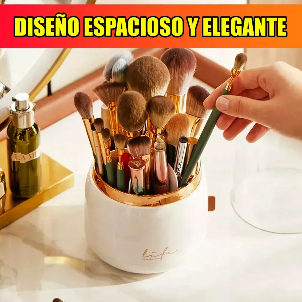 💄✨ Organizador de Maquillaje Giratorio 360° con Tapa ✨💄