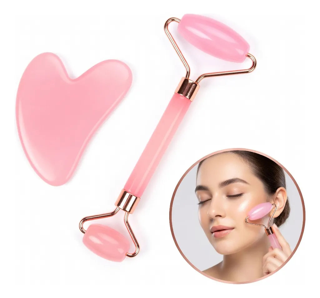 ✨💚 Pack Masajeador Facial Relajante + Rodillo💚✨