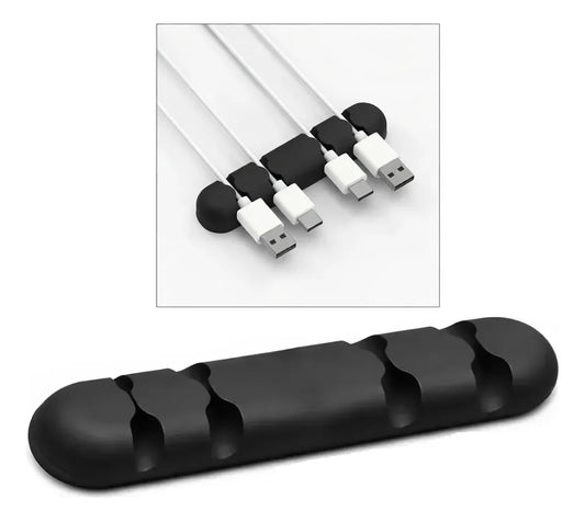 🔌✨ Organizador de Cables de Silicona con Adhesivo ✨🔌