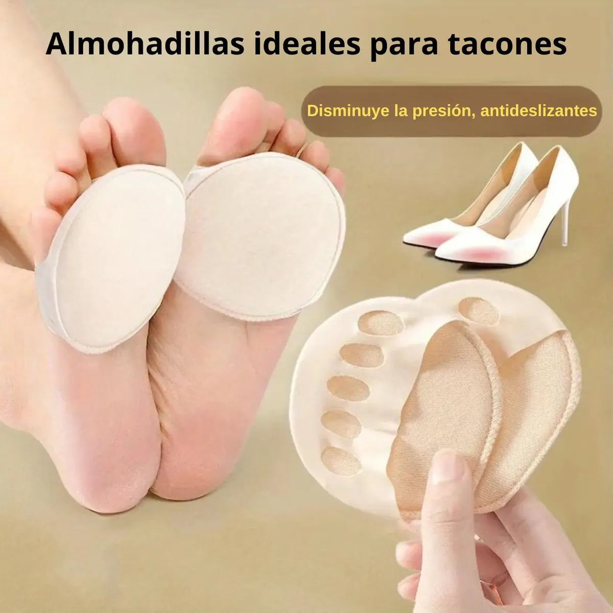 ✨👠 Almohadillas para Antepié y Dedos – Invisible y Antideslizante 👠✨