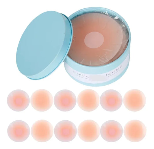 ✨👗 Pezoneras Adhesivas de Silicona Reutilizables – Pack 12 Unidades 👗✨