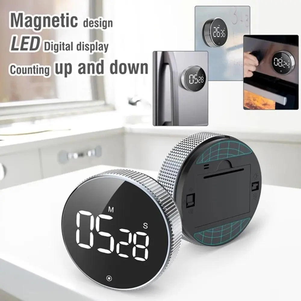 ⏱️✨ Temporizador Digital LED Magnético con Cronómetro ✨⏱️