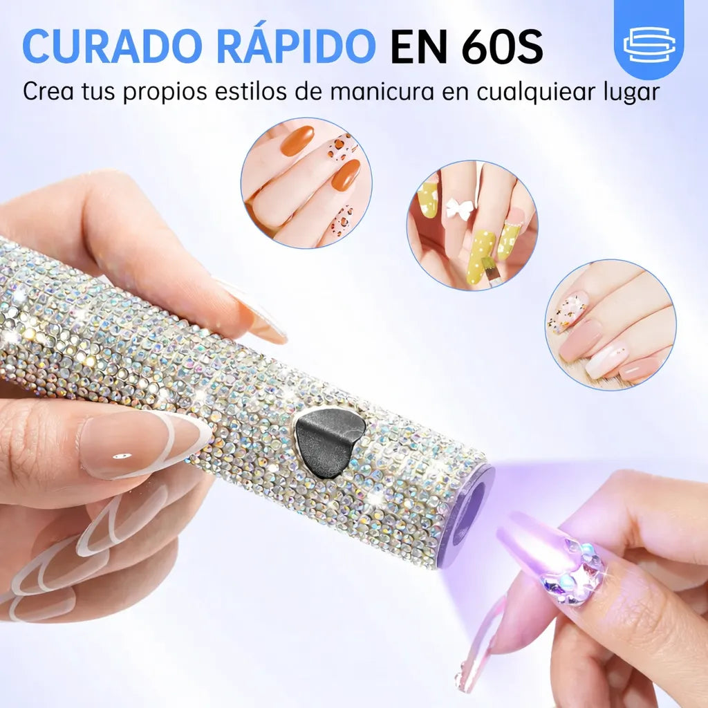💅✨ Lámpara UV Portátil para Uñas Gel – Secado Rápido Recargable ✨💅