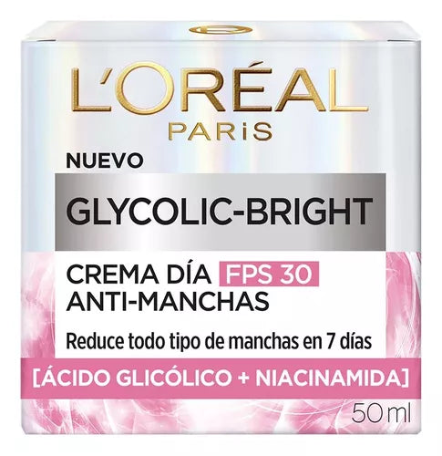 ☀️ Protección + Hidratación - Crema L’Oréal Anti-Manchas Glycolic Bright