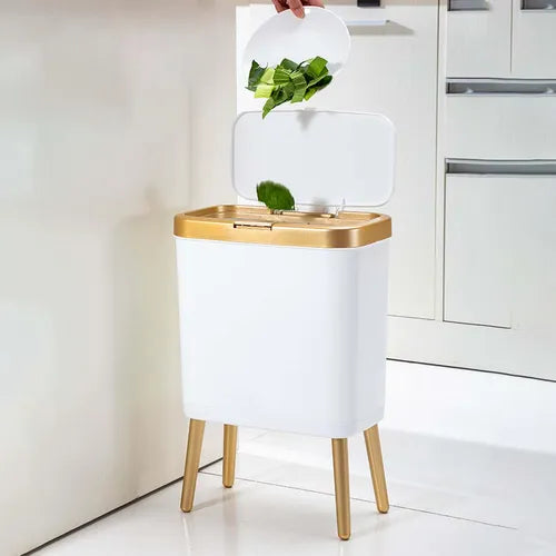🗑 Cubo de Basura de Lujo con Tapa – Diseño Moderno y Elegante