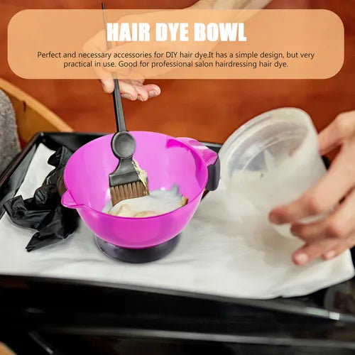🟣 Tazón de Tinte Profesional para Teñir el Cabello