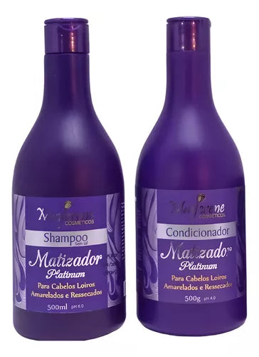 💜 Shampoo y Acondicionador Matizador - Rubios y Grises Perfectos