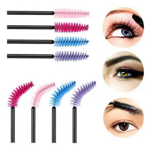 ✨ Cepillos X50 – Peine Rimmel para Cejas y Pestañas Extensión Cristal