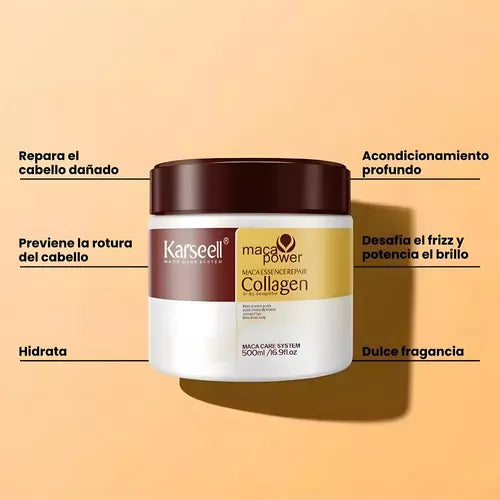 💆‍♀️ Collagen Repair Karseell Maca Power 500ml – Reparación y Renovación Intensa