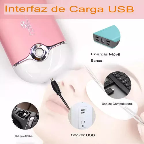 🔋 Mini Ventilador Inalámbrico – Ideal para Extensiones de Pestañas y Manicura