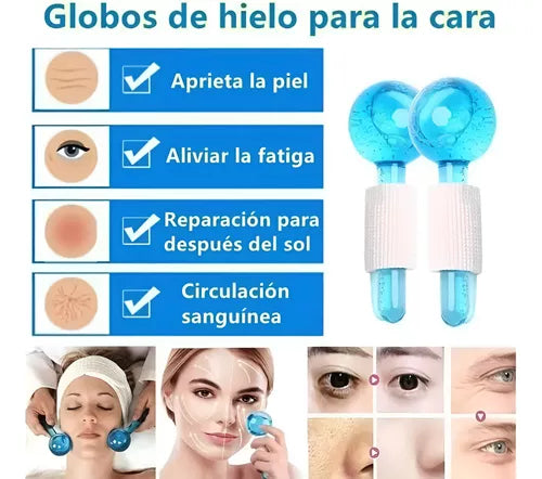 🌊 Alivio instantáneo y frescura para tu piel - Globos de hielo facial