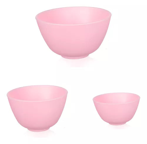 🥣 Set de 3 Bowls de Silicona – Mezcla mascarillas y cremas fácilmente