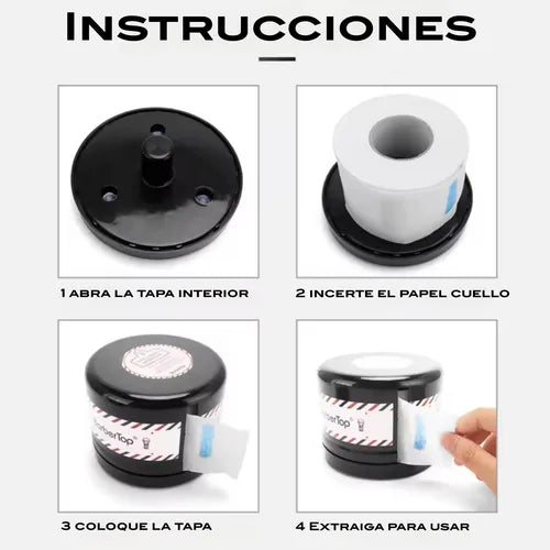 💈 Dispensador de Cubrecuello para Barbería y Estéticas – Profesional