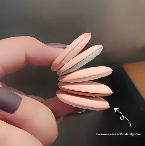 🎨x10 Mini Esponjas Dedo Almohadillas Difuminadoras - Precisión y Suavidad para tu Maquillaje 🎨