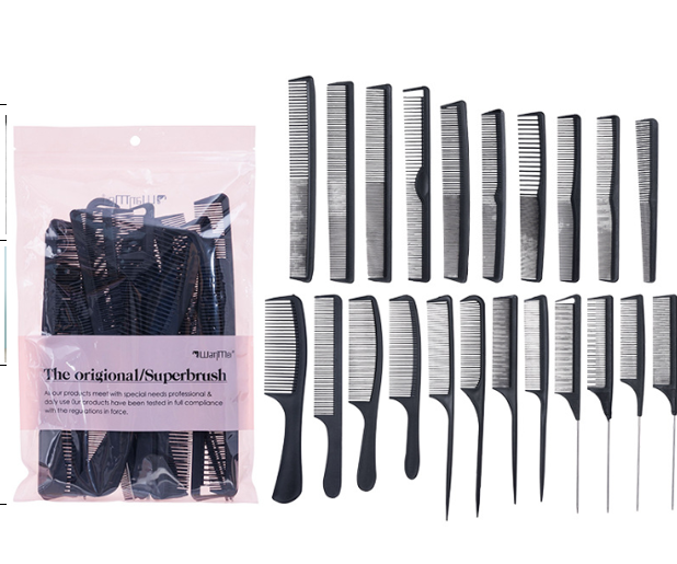 ✂️ Kit de 22 Peines de Peluquería –ABS Resistente al Calor