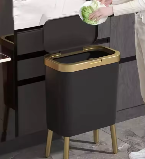 🗑 Cubo de Basura de Lujo con Tapa – Diseño Moderno y Elegante
