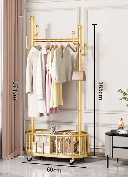 🏠 Perchero Multifuncional con Ruedas – Elegancia y Organización