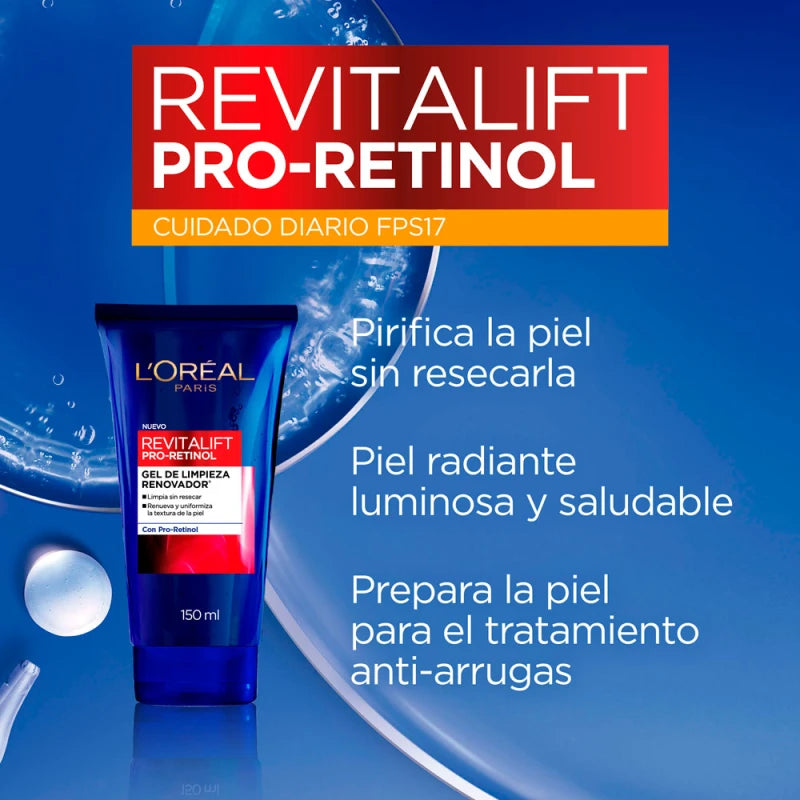 💦 Gel Limpiador Revitalift - Limpieza y Renovación con Pro-Retinol