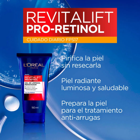 💦 Gel Limpiador Revitalift - Limpieza y Renovación con Pro-Retinol