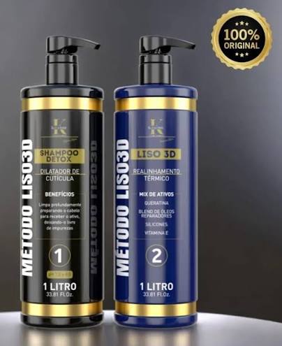 💜 Kit Método Liso 3D Kerastinni + Shampoo Detox Preparador – 1 + 1 ALISADO