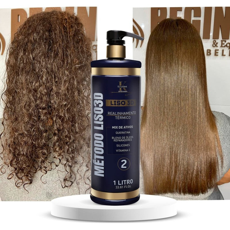💜 Método Liso 3D Kerastinni – 1 Litro ALISADO