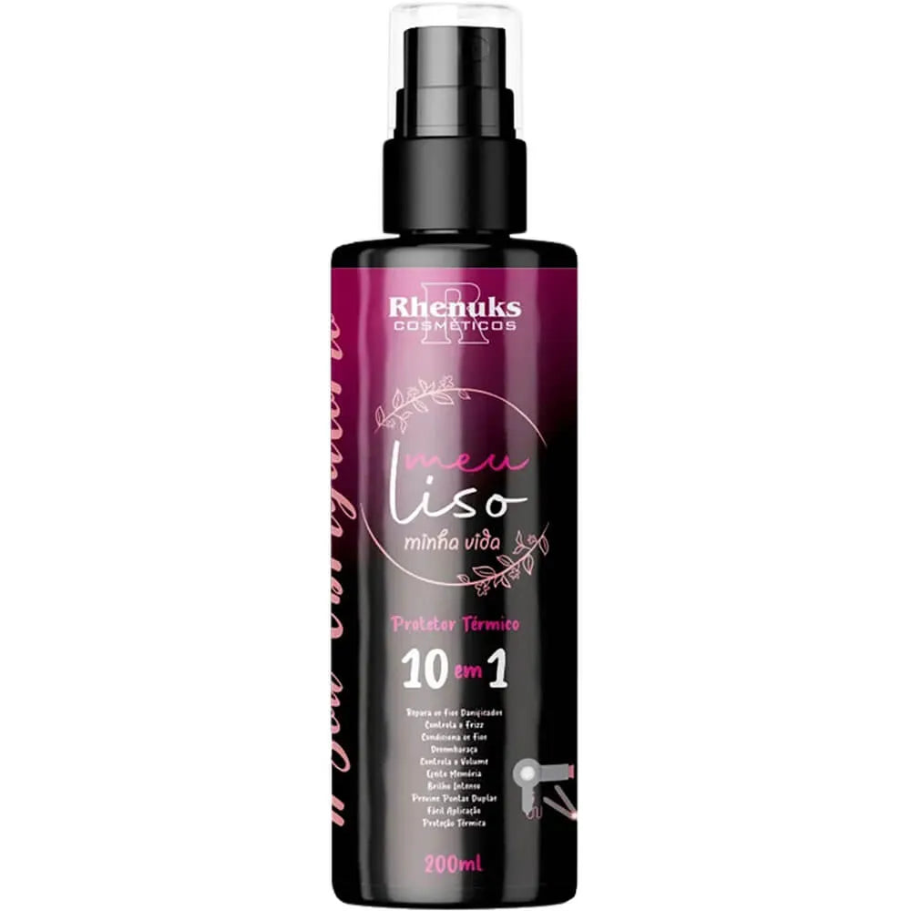 ✨ Spray Protector Térmico 10 en 1 - Rhenuks Meu Liso Minha Vida (200ml) ✨